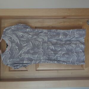 Hilary radley leaf print dress with pockets